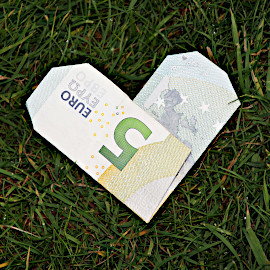 Foto von gefaltetem Geldschein auf Gras