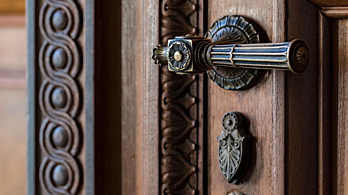 Foto einer Türklinke